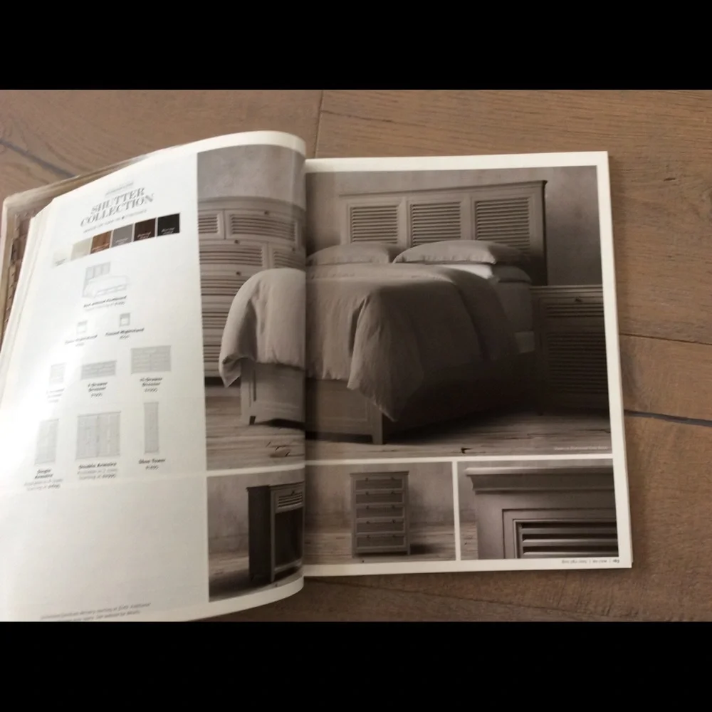 RH restoration hardware catalog table look book